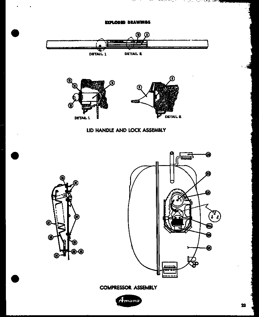 Amana AC11 compressor/relay diagram