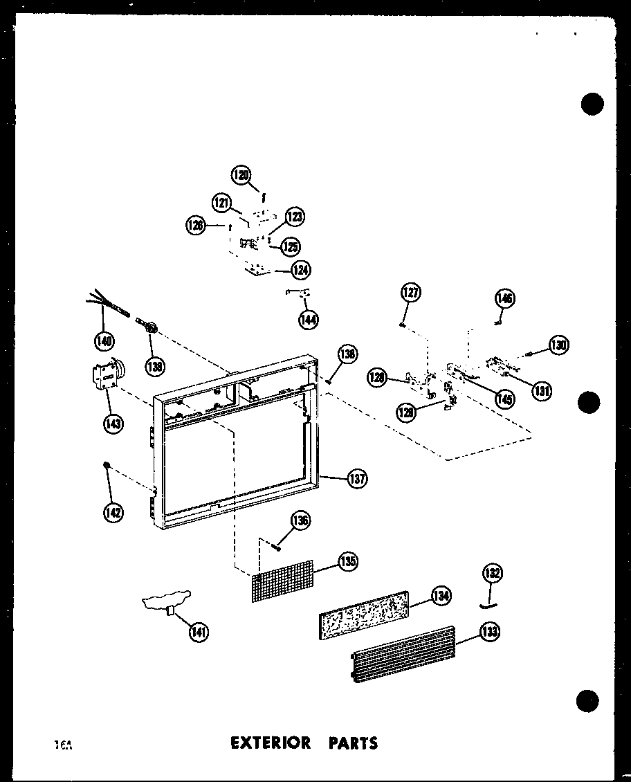Amana RC-7PB/P71300-2M exterior parts (rc-7pb/p71300-3m) (rc-7d/p71301-3m) diagram