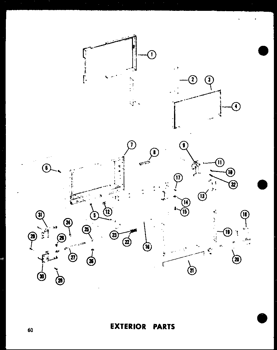 Amana RC-7PB/P71300-2M exterior parts (rc-7pb/p71300-2m) (rc-7d/p71301-2m) diagram