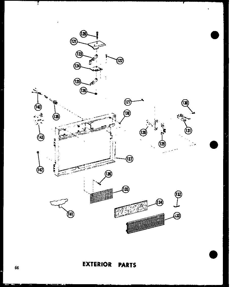 Amana RC-7PB/P71300-2M exterior parts (rc-7pb/p71300-2m) (rc-7d/p71301-2m) diagram
