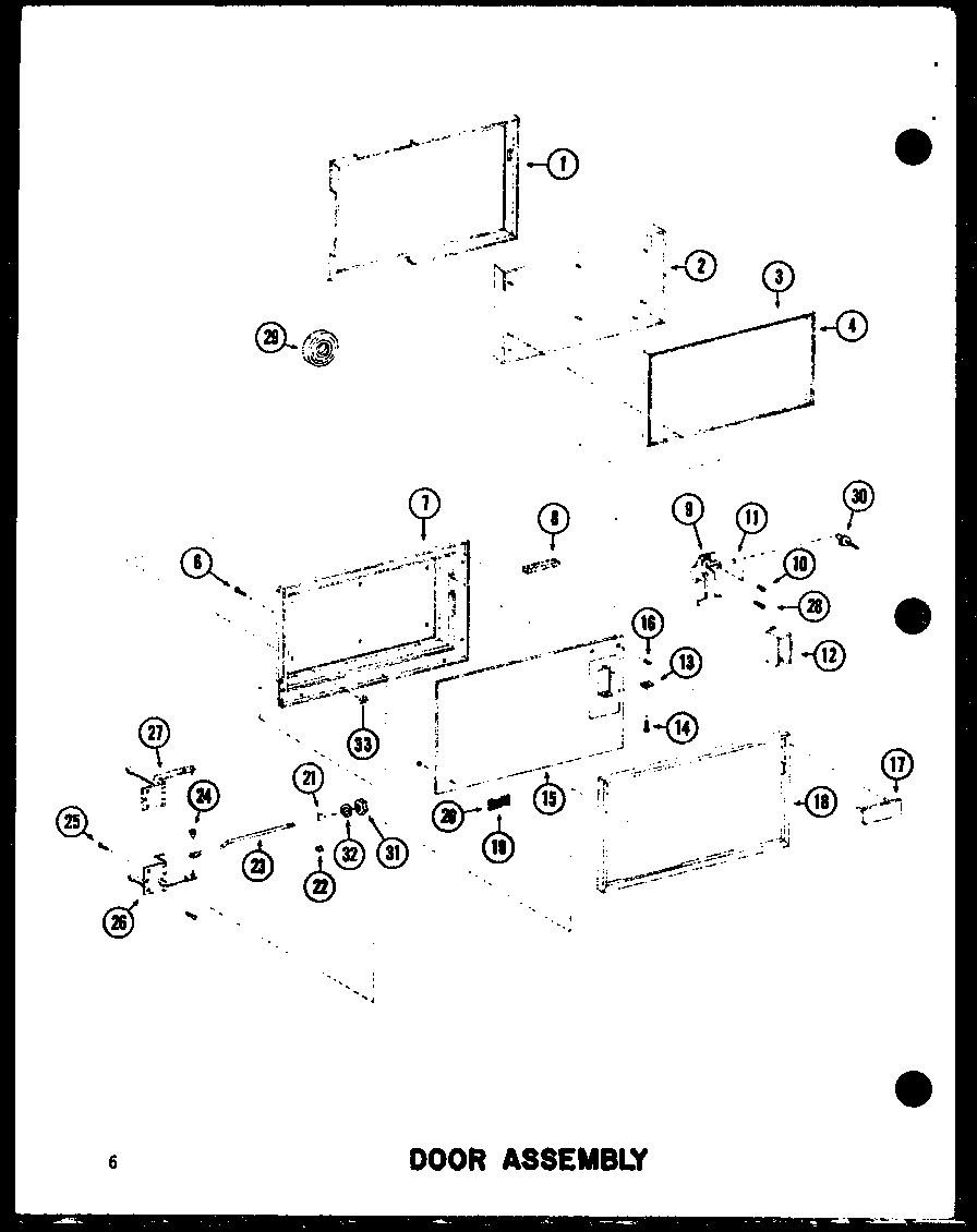 Amana RC-10S/P72649-2M door assembly diagram