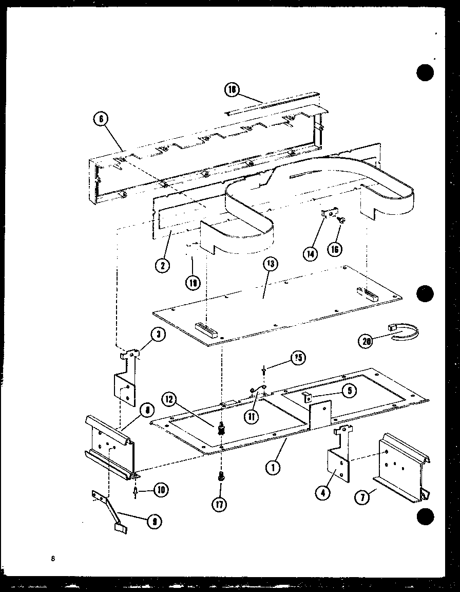 Amana RC-10S/P72649-2M switch and indicator assembly diagram