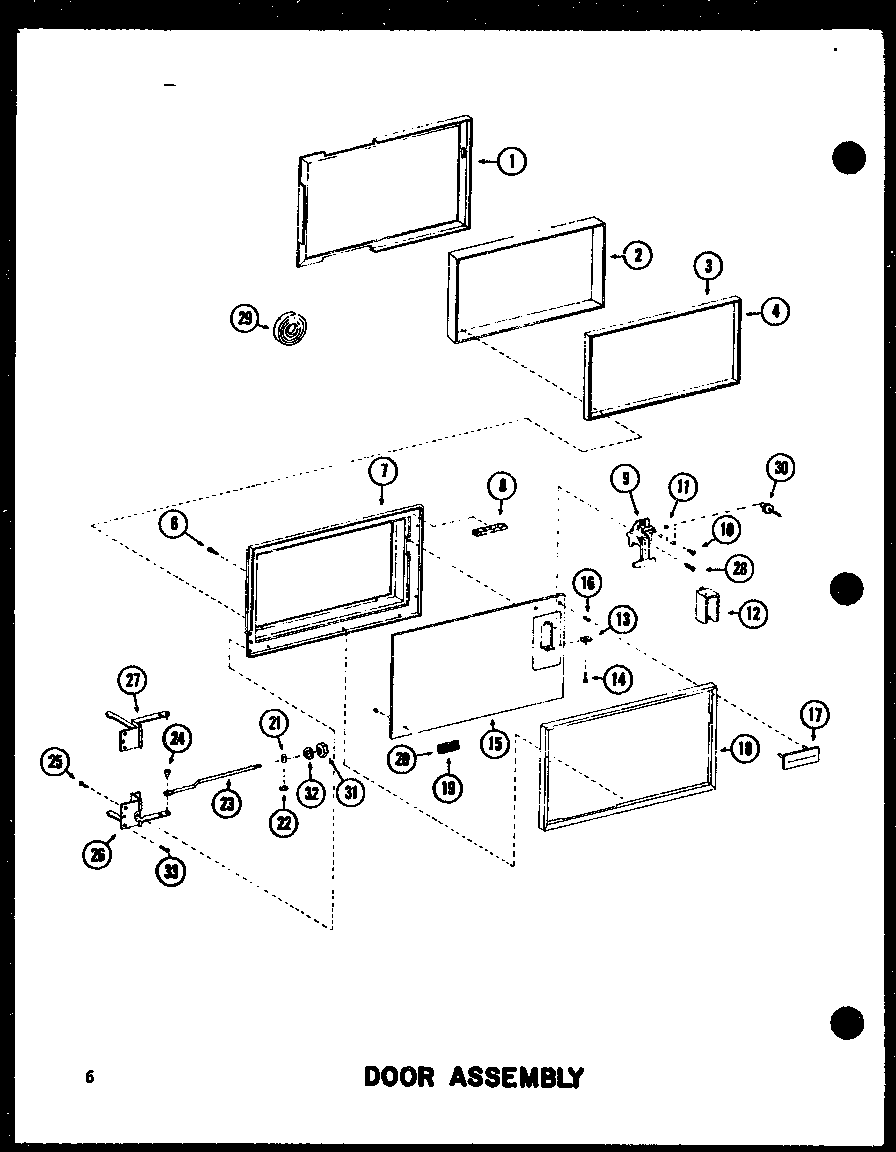 Amana RC-14S/P73824-1M door assembly diagram