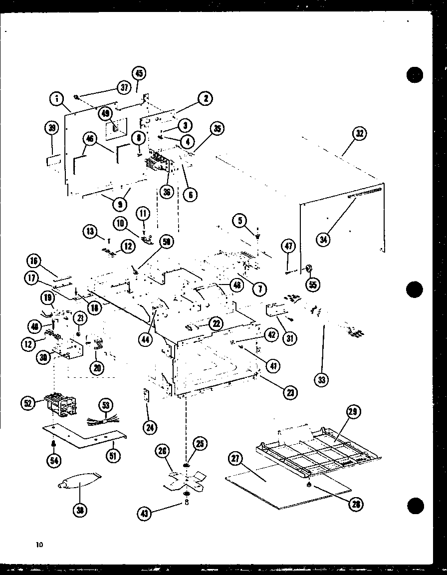 Amana RC-14S/P73824-1M cabinet diagram