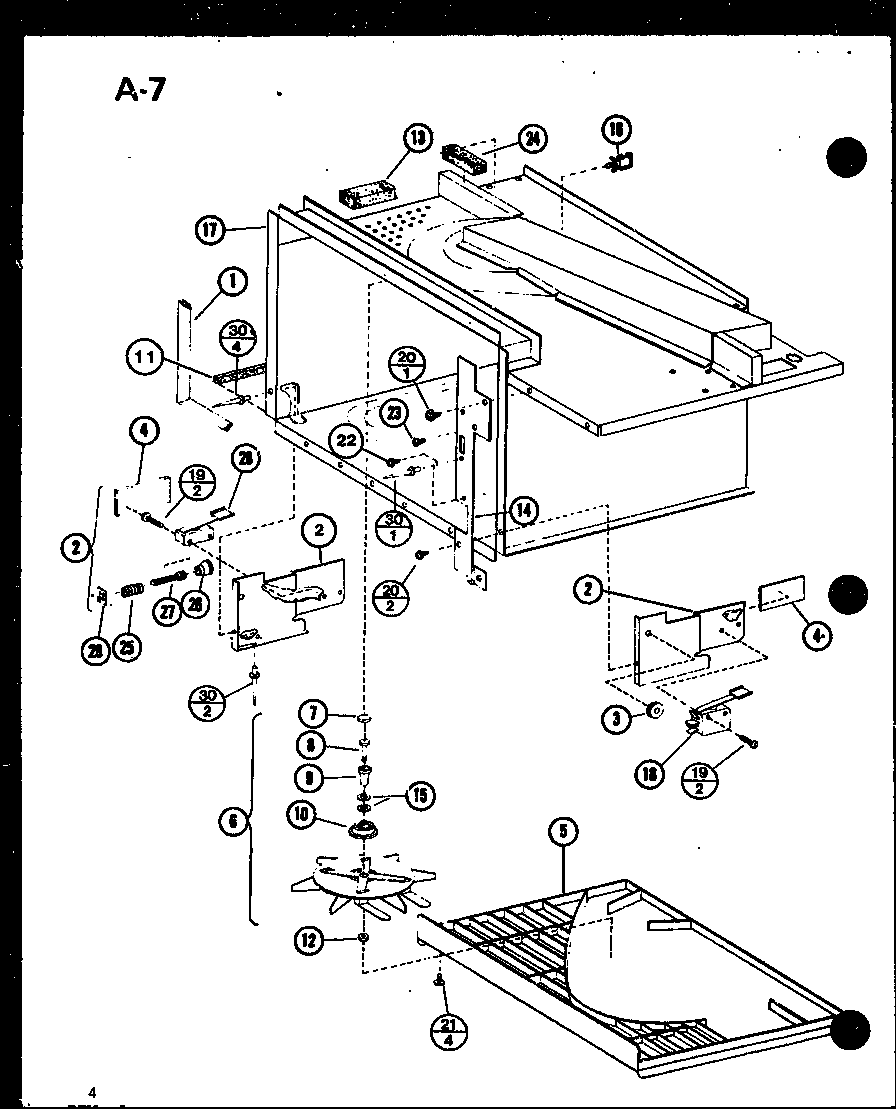 Amana RS-7/P75589-3M antenna assembly diagram