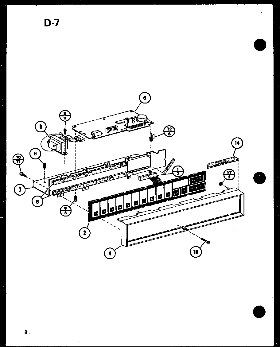 Amana RC-10SD/P75750-4M switch assembly diagram