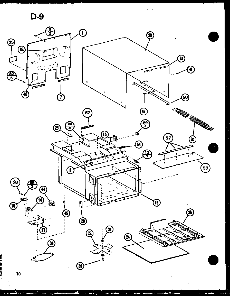 Amana RC-10SD/P75750-4M outer case diagram
