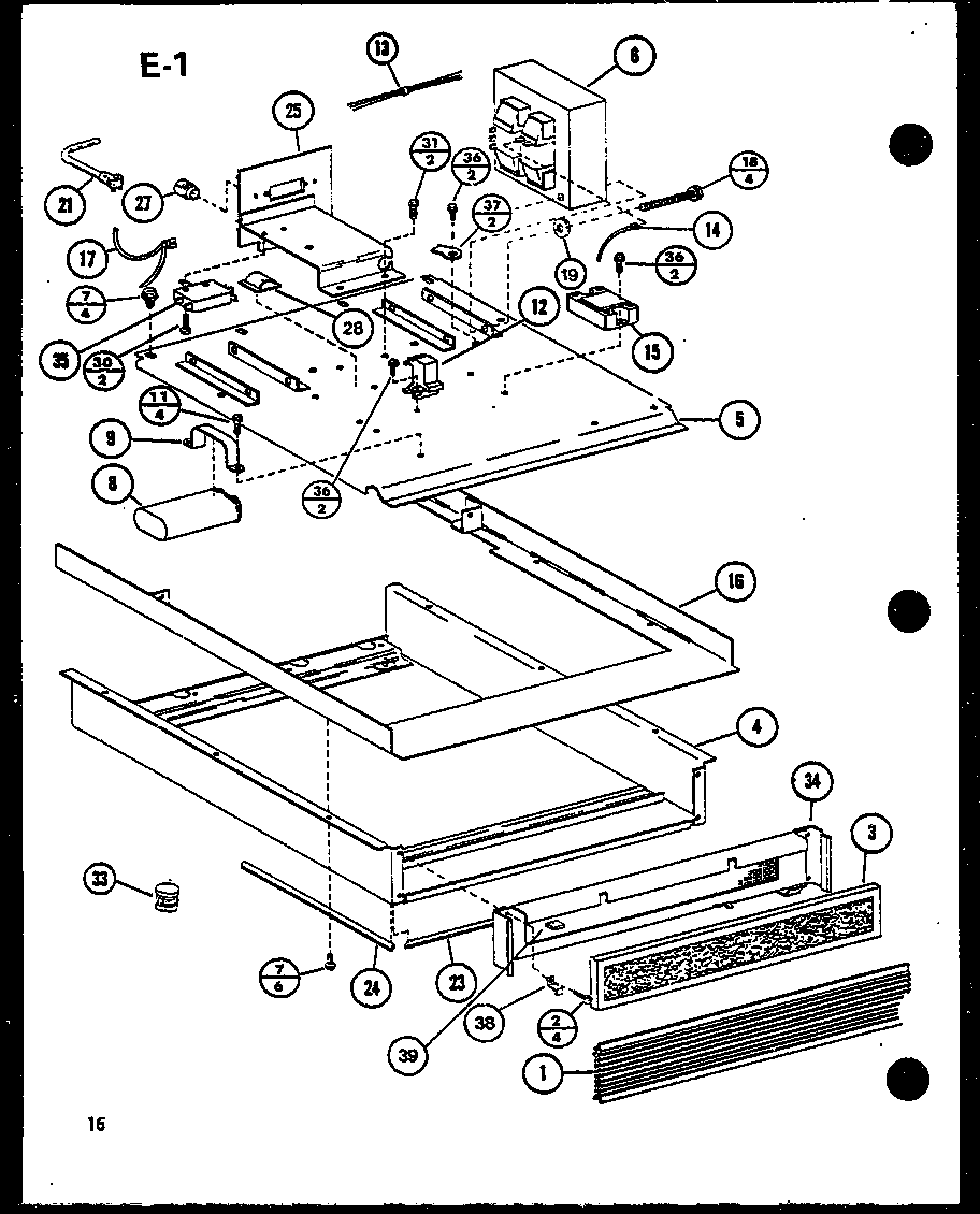 Amana RC-10SD/P75750-4M base pan assembly diagram
