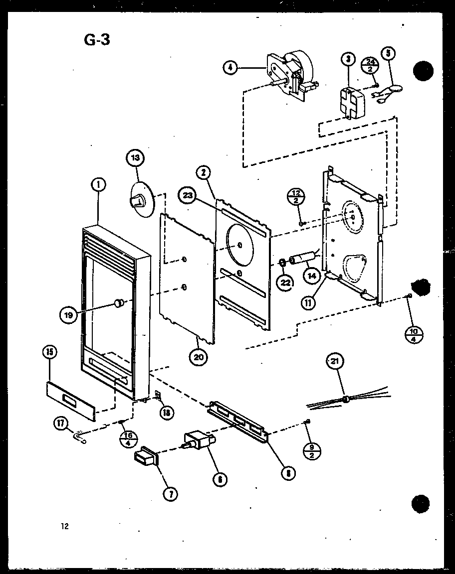 Amana RS-7A/P75589-7M control diagram