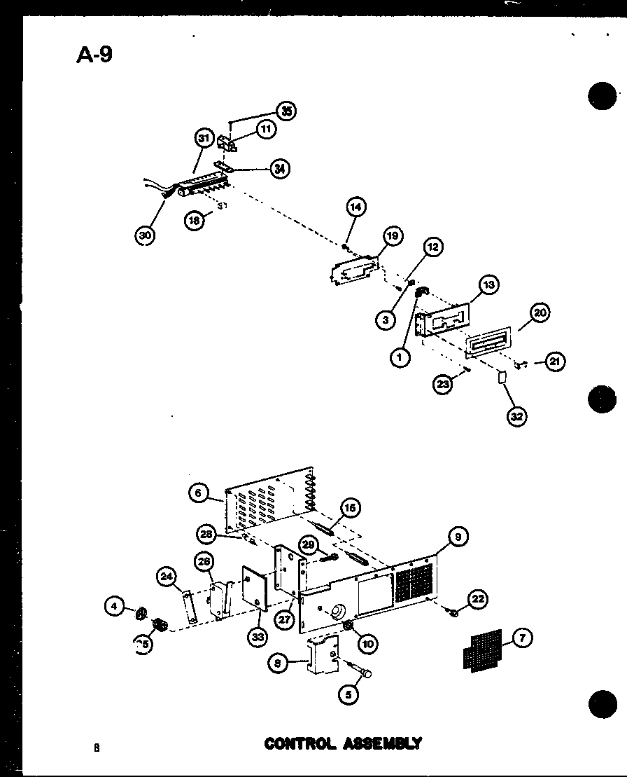 Amana RC-8/P75260-3M control assembly diagram