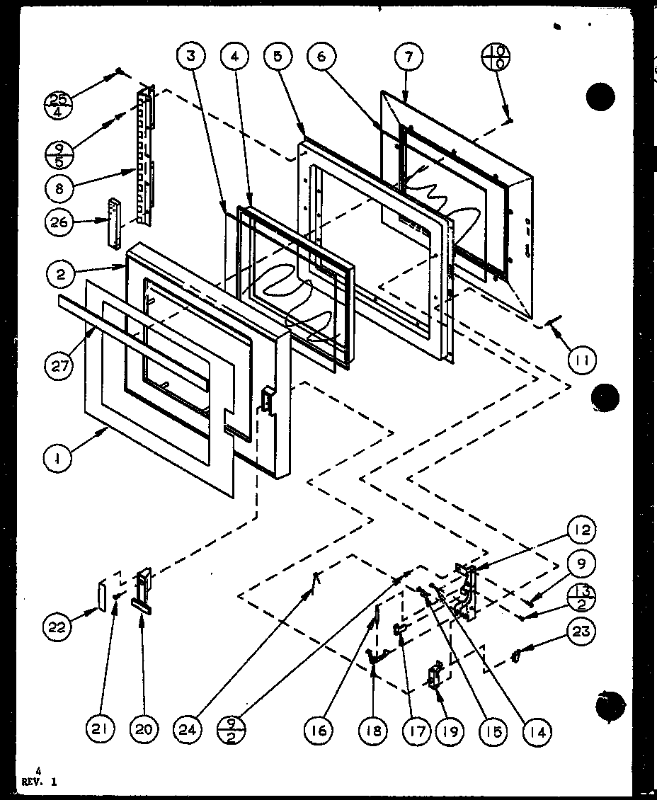 Amana RVS7/P7715413M door diagram