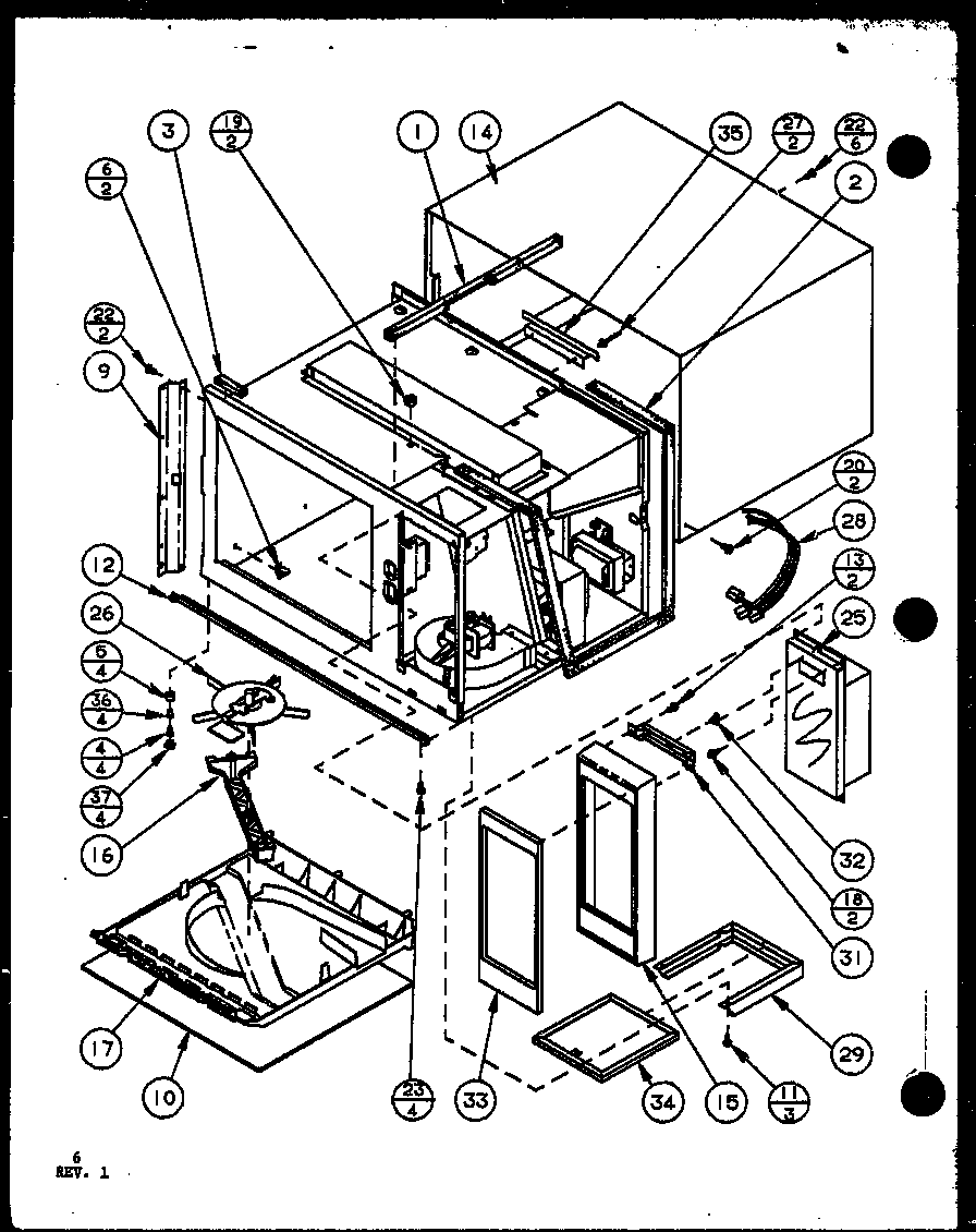 Amana RVS7/P7715413M cabinet parts diagram