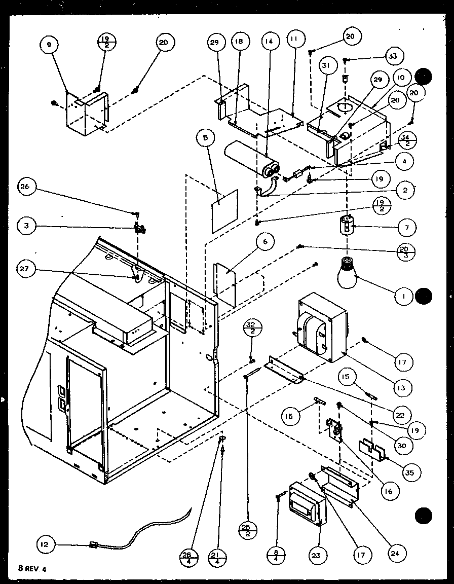 Amana RVS10B/P7787234M transformer diagram