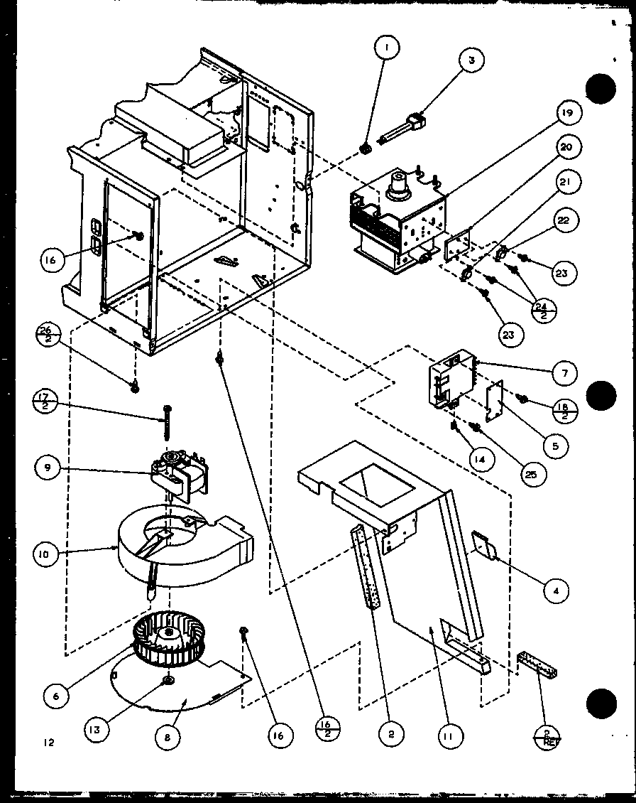Amana RCS710B/P1152804M blower diagram