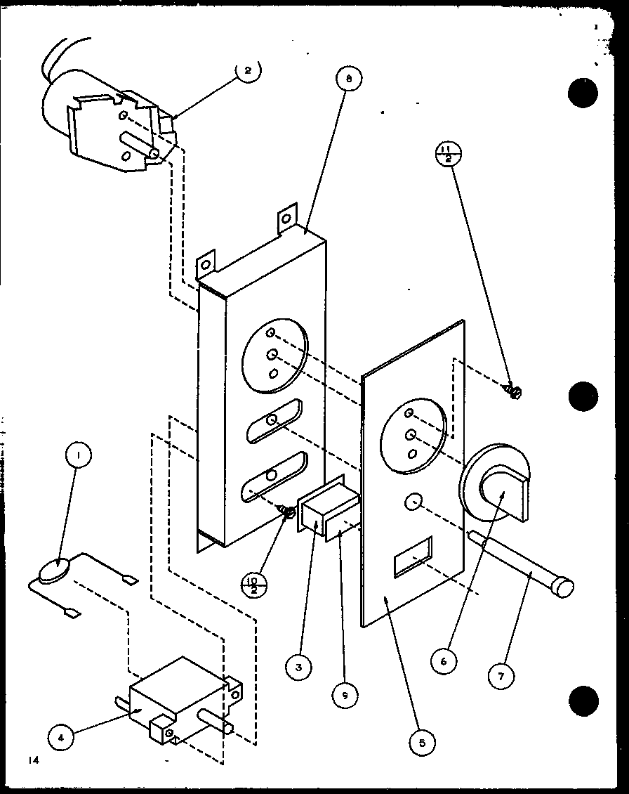 Amana RCS710B/P1152804M timer diagram