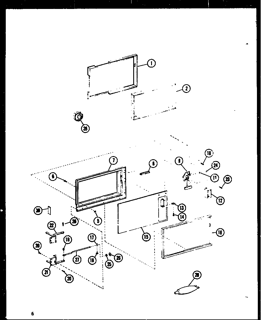 Amana RV-10/P74582-3M door diagram