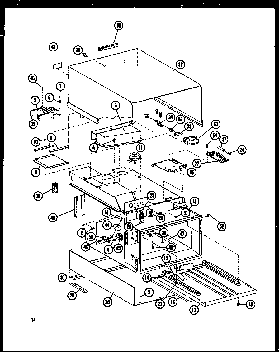 Amana RV-10/P74582-3M cabinet parts diagram