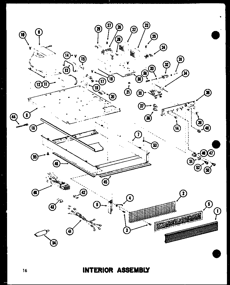 Amana RC-14/P72100-7M interior assembly diagram