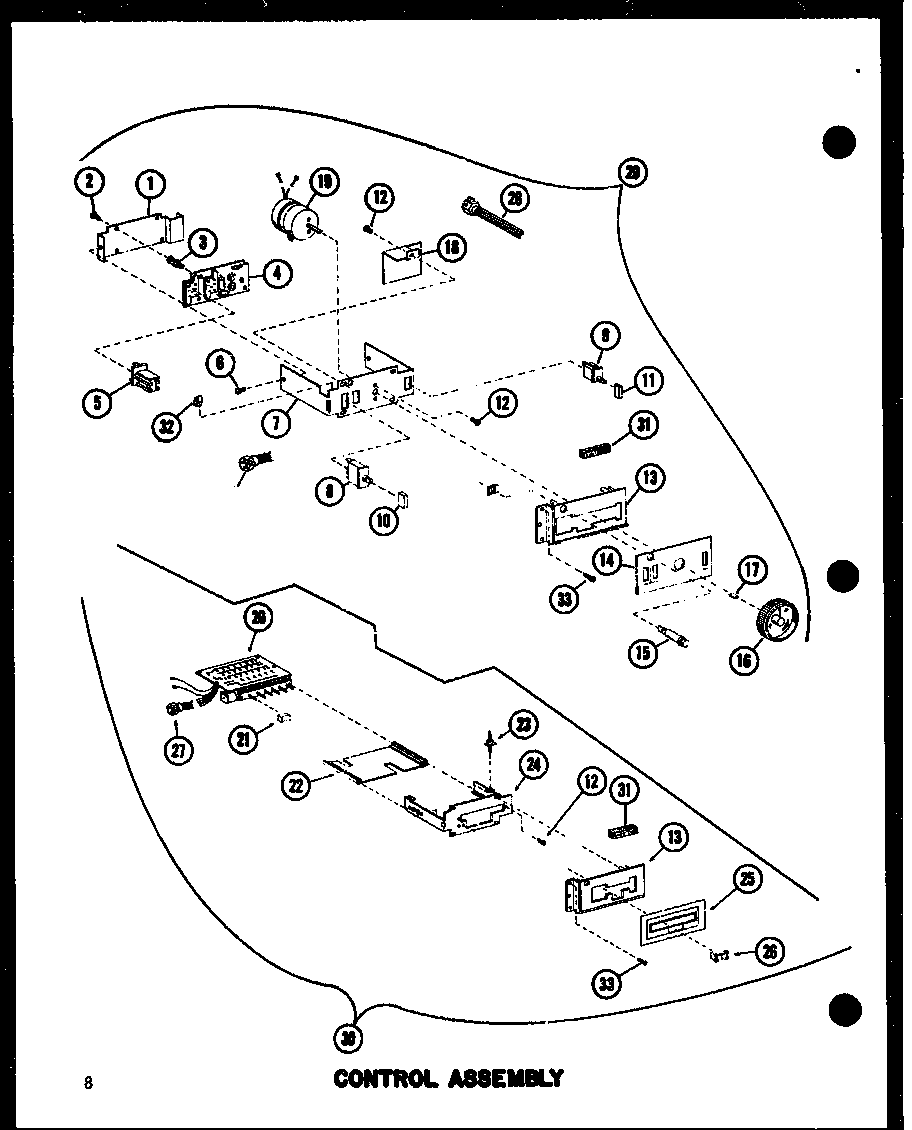 Amana RC10B-DD/P73547-2M control assembly diagram