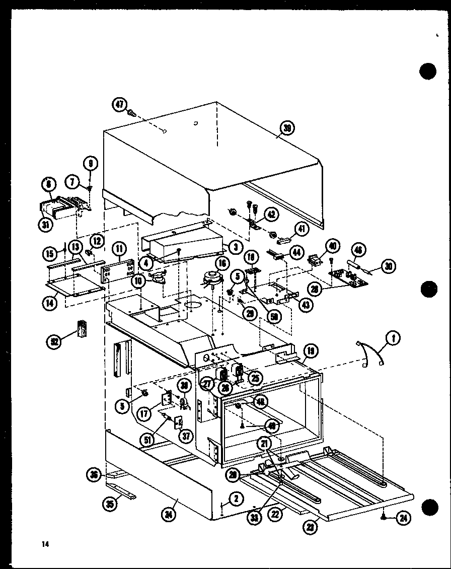 Amana RC10B-DD/P73547-2M cabinet parts diagram