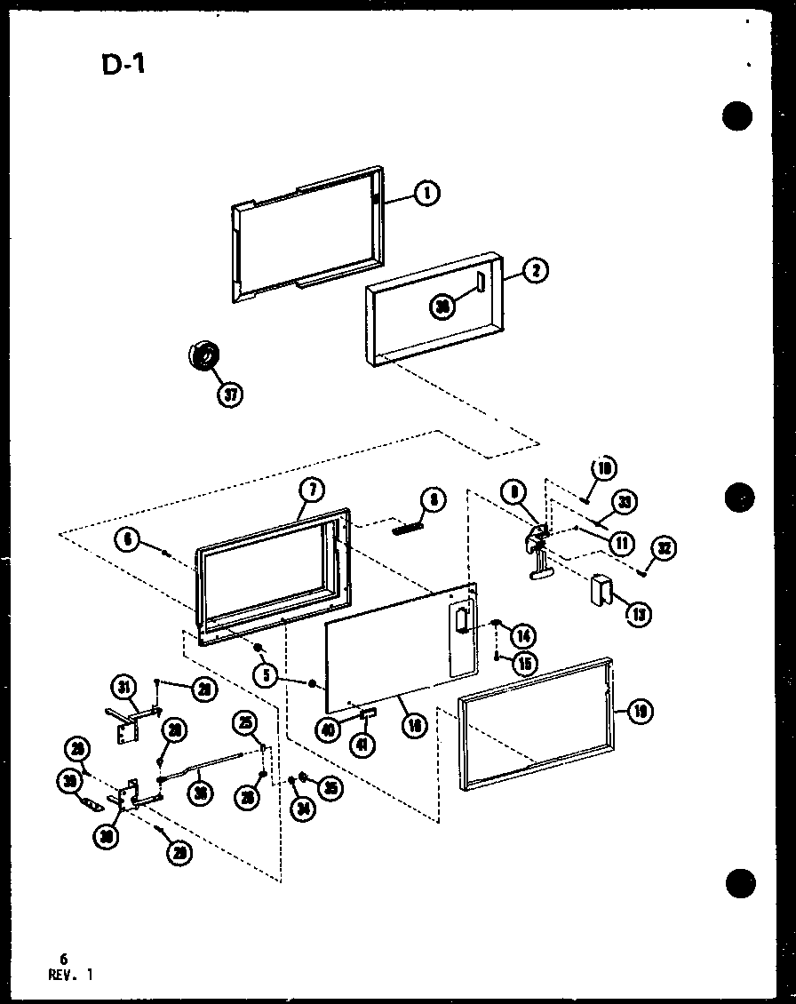 Amana CRC-8-P75260-2M door diagram
