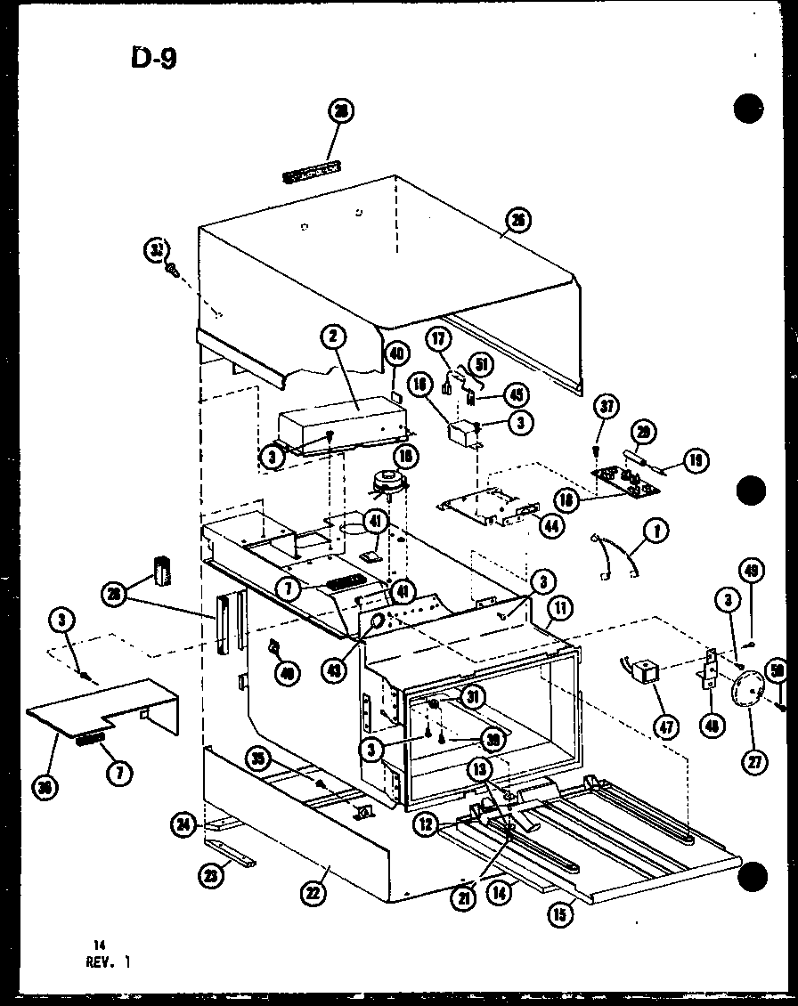 Amana CRC-8-P75260-2M cabinet parts diagram
