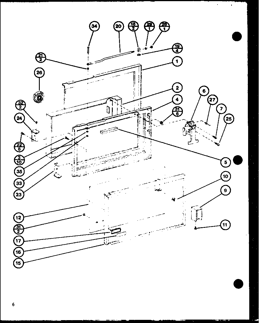 Amana RC-14SE-P76881-2M door diagram