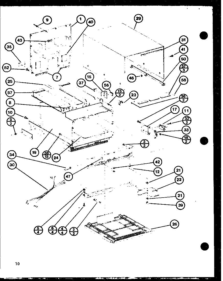 Amana RC-14SE-P76881-2M cabinet parts diagram