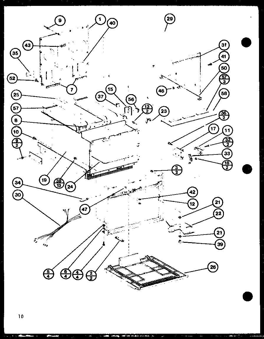 Amana RC-10SE/P76881-1M cabinet parts diagram
