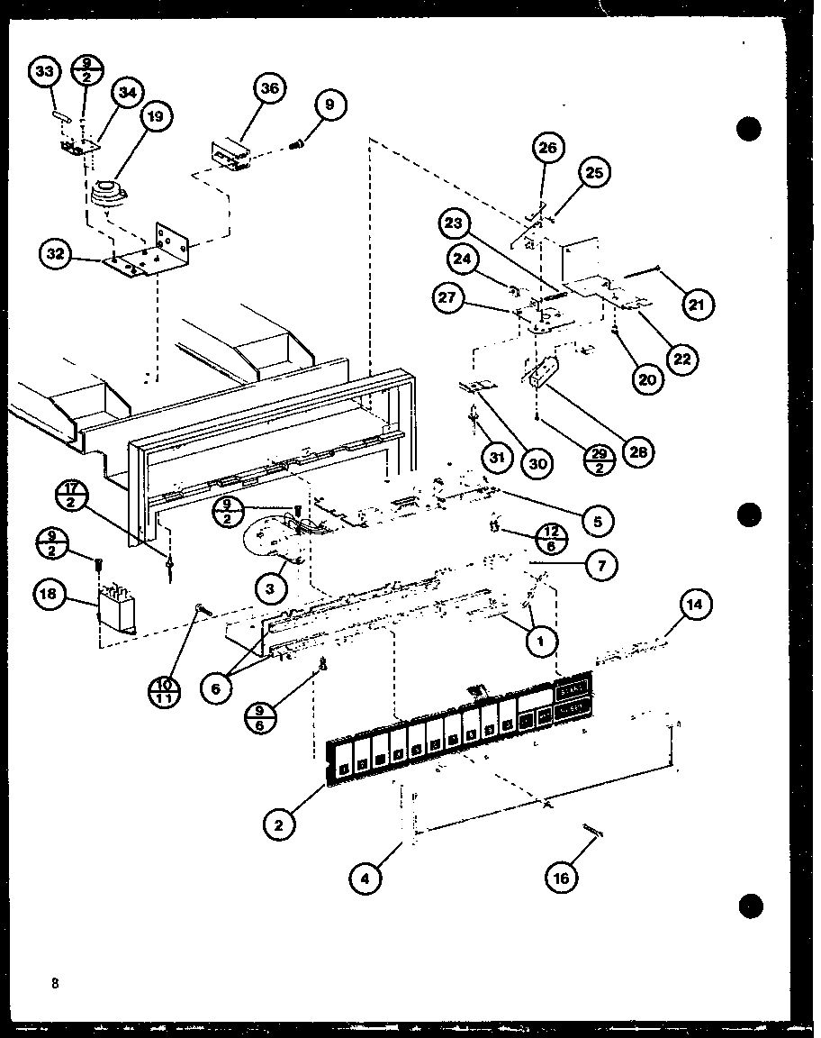 Amana RC-10SE/P76881-6M control diagram
