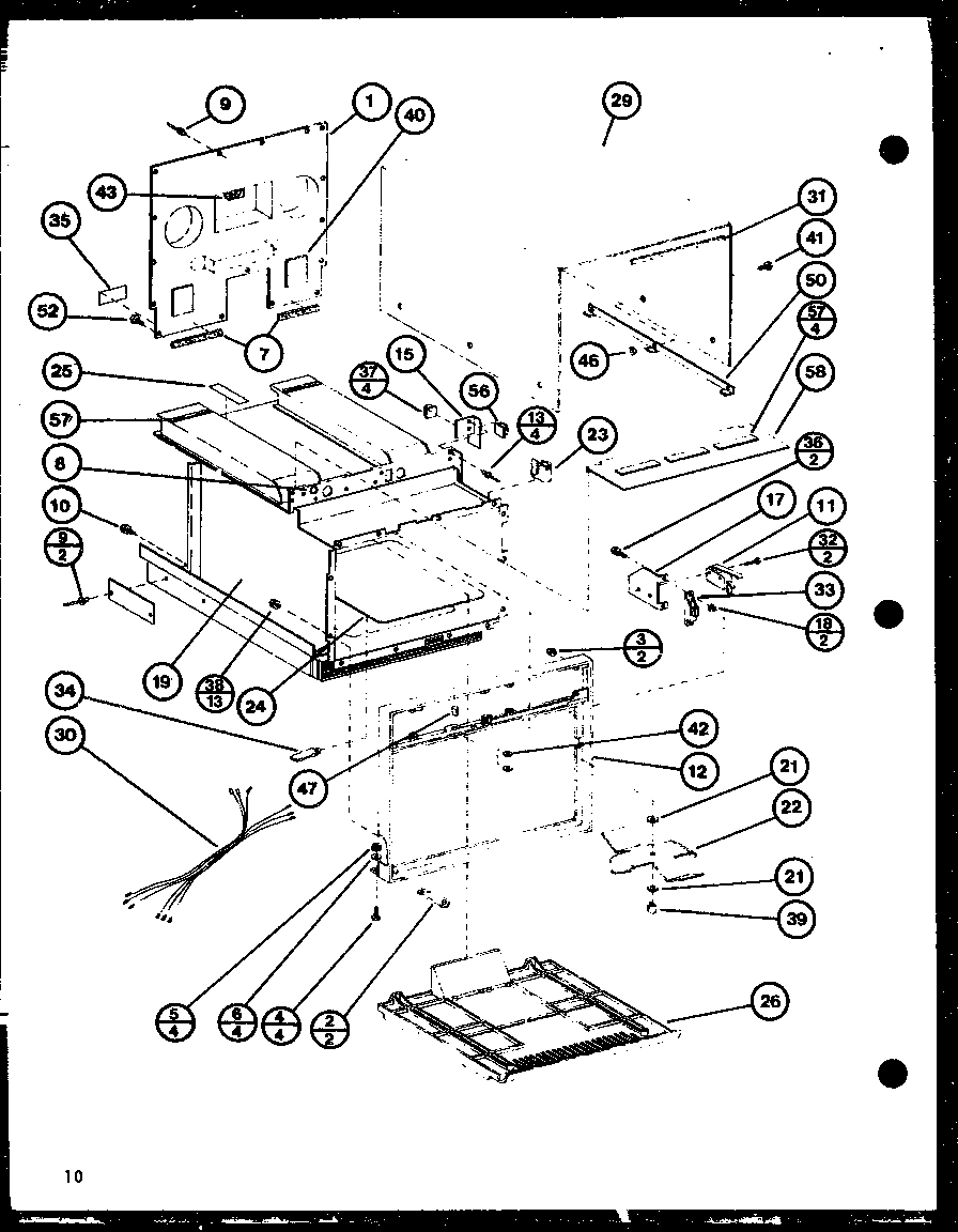 Amana RC-10SE/P76881-6M cabinet parts diagram