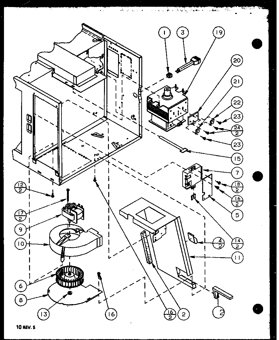 Amana RCS710/P7787224M blower diagram