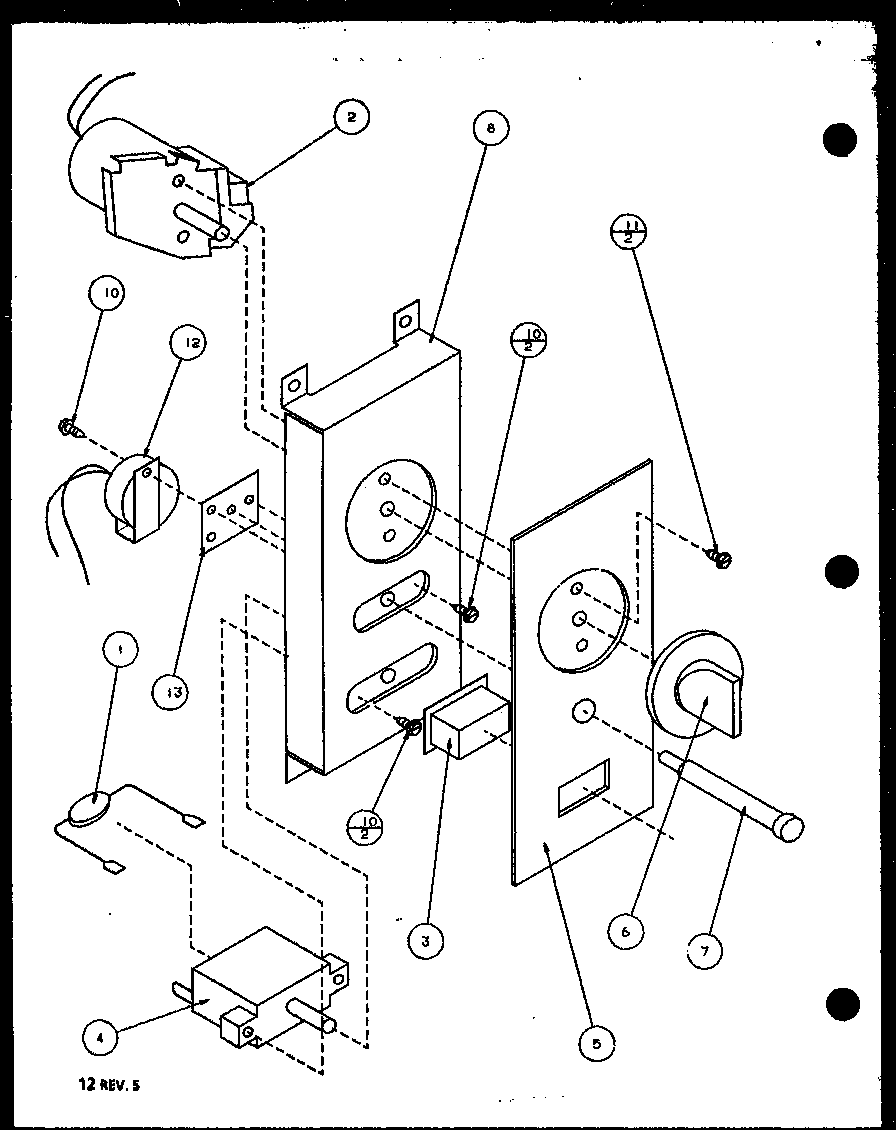 Amana RCS710/P7787224M timer assembly diagram