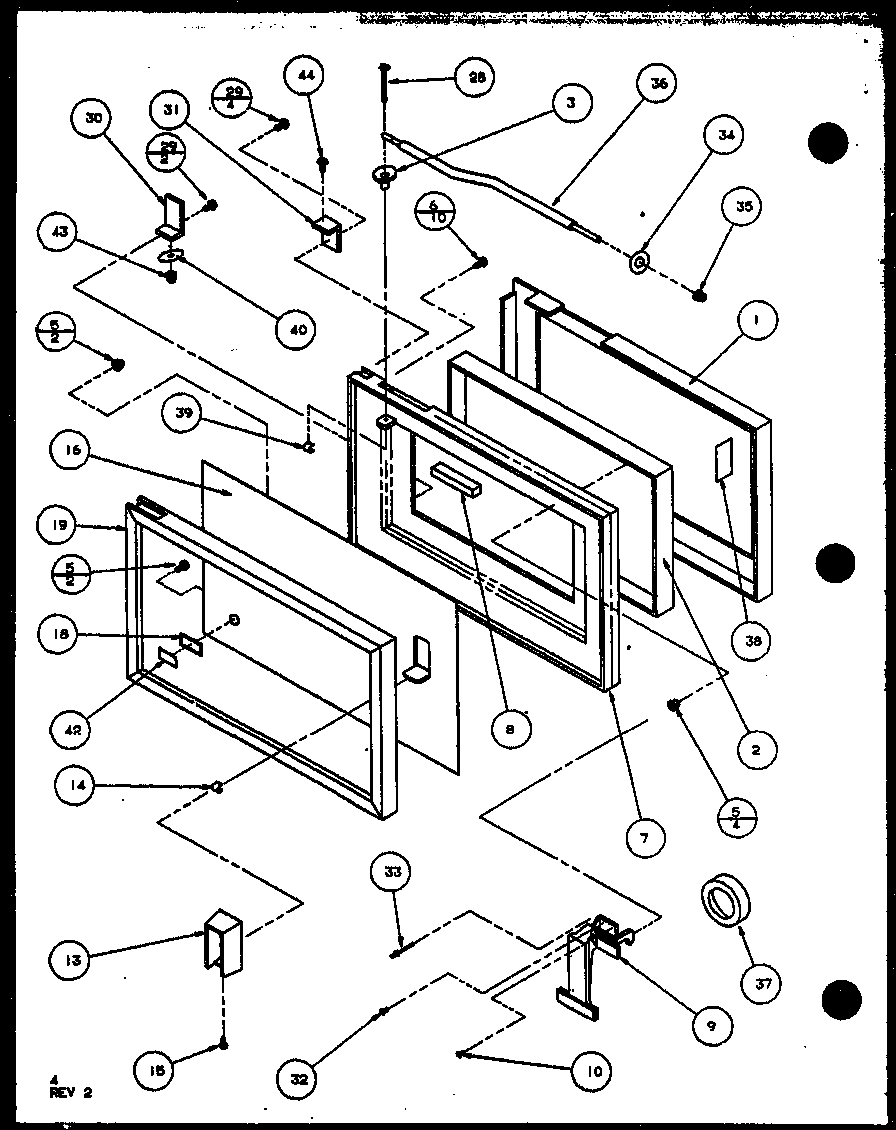 Amana RV10AT/P7690106M door diagram