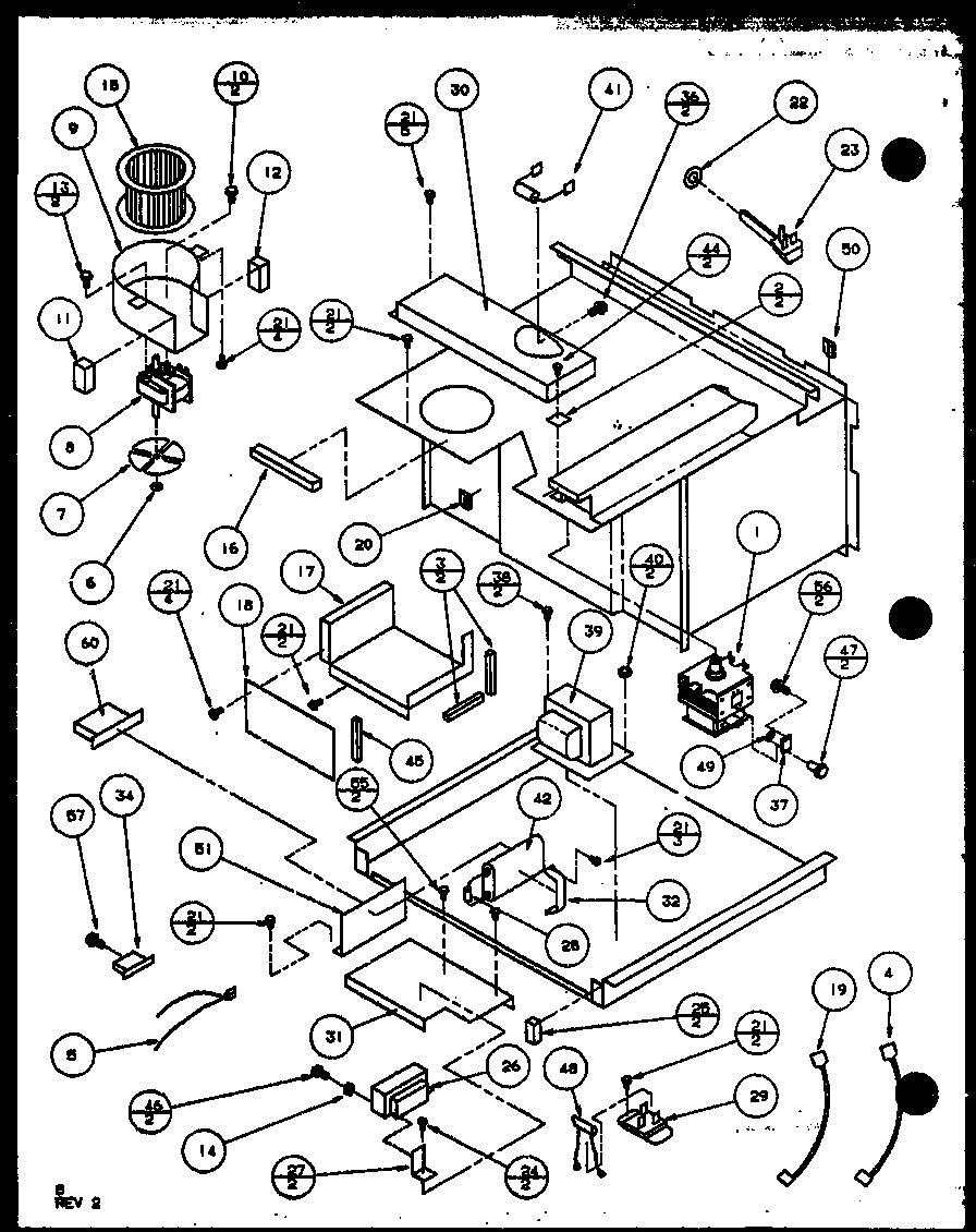 Amana RV10AT/P7690106M inner cabinet diagram