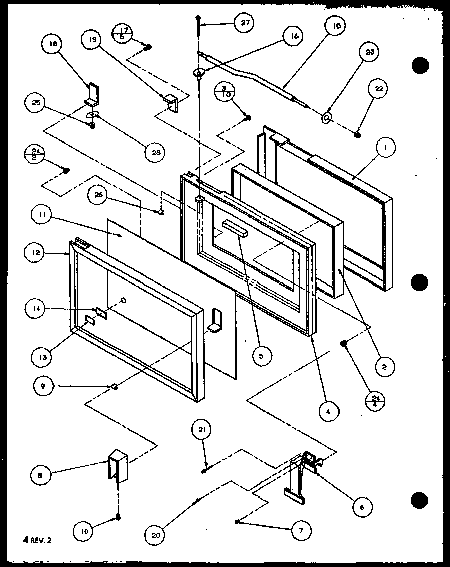 Amana RC20SE-P1104103M door diagram