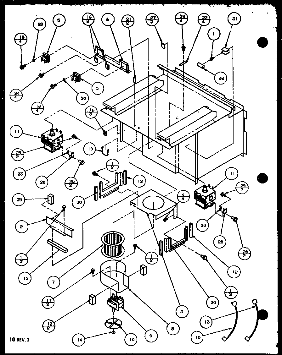 Amana RC20SE-P1104103M blower diagram