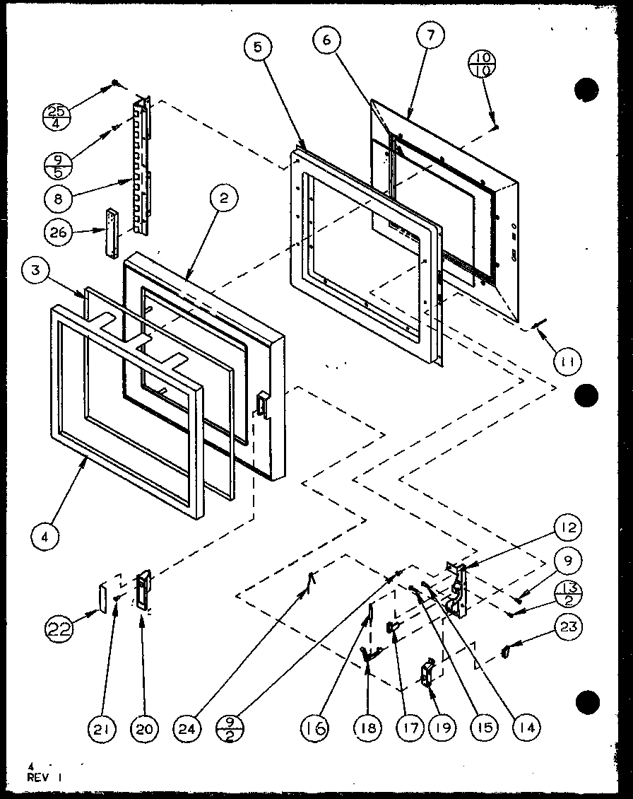 Amana RCS720B/P1140401M door diagram