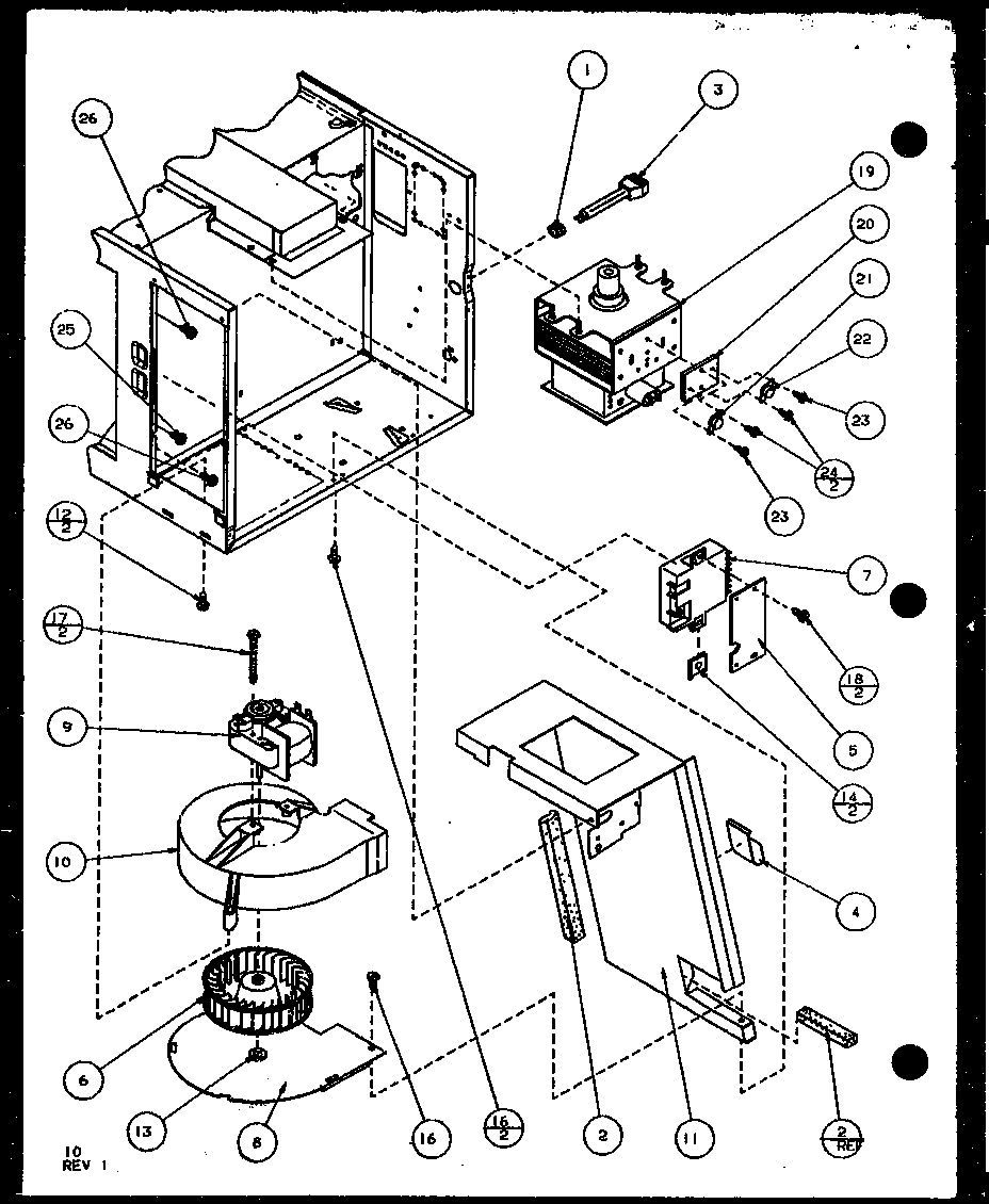 Amana RCS720B/P1140401M blower diagram