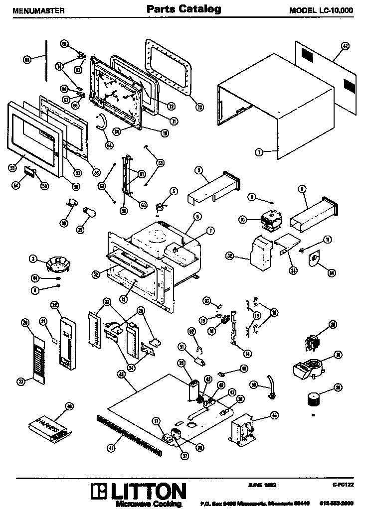 Amana LC-10.000 replacement parts diagram