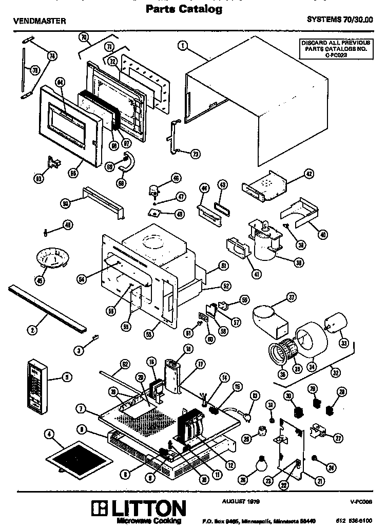 Amana 70/30.00 replacement parts diagram