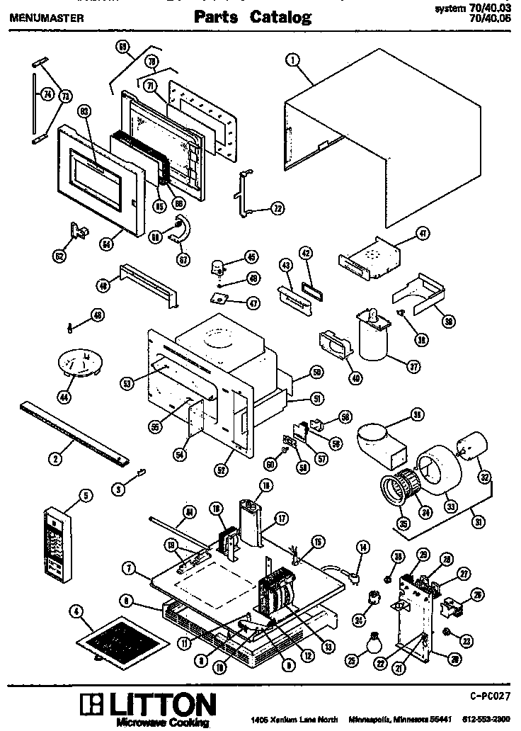 Amana 70/40.03 (70/40.03) (70/40.05) diagram