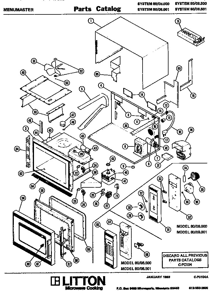 Amana 80/08.500 (80/08.000) (80/08.001) (80/08.500) (80/08.501) diagram