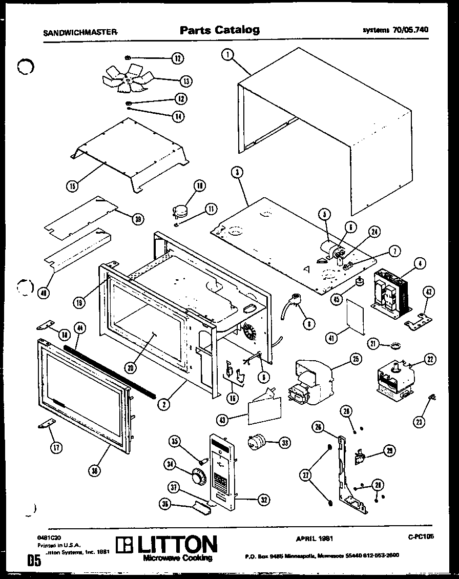 Amana 70/05.00 70/05.740 diagram