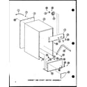 Amana SMCD-2B/P18011-16T cabinet and start switch assembly diagram