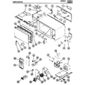 Amana P2000M.B microwave parts diagram