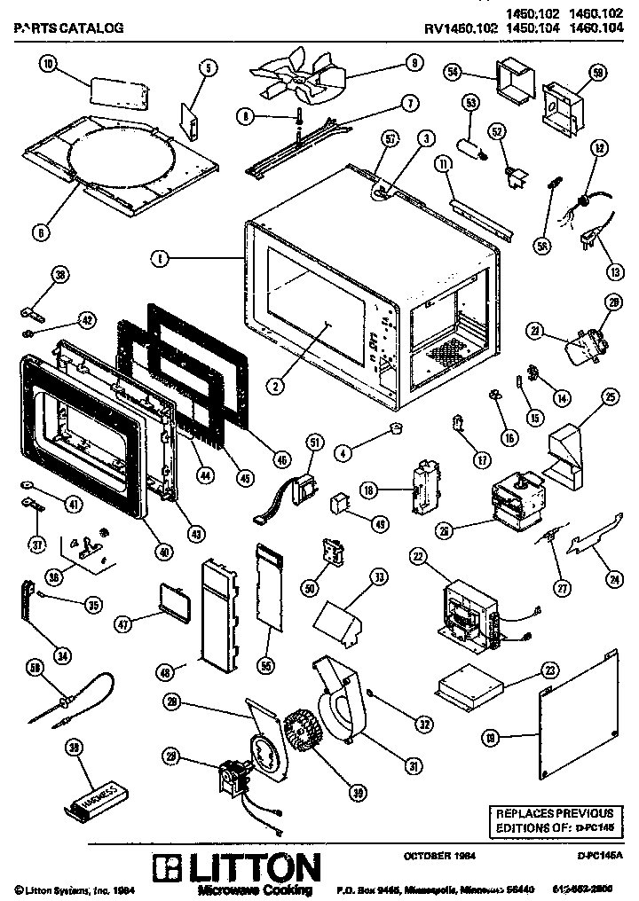 Amana 1460.104 (rv1450.102) (1450.102) (1450.104) (1460.102) (1460.104) diagram