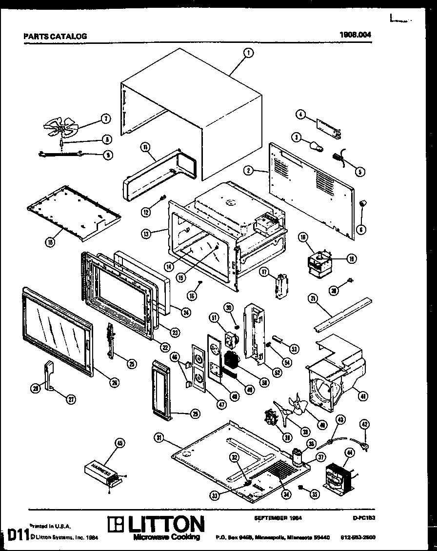 Amana K-560.000 mw parts (1908.004) diagram