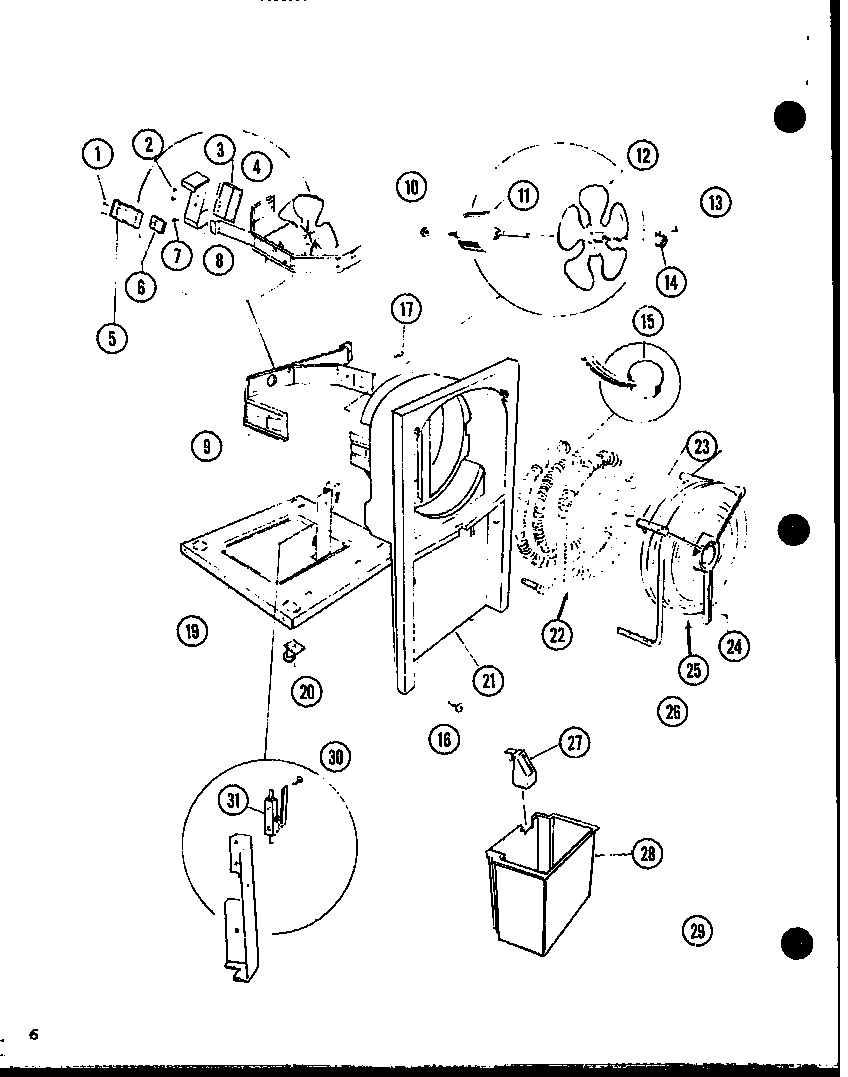 Amana DH30-P9966601R unit parts diagram