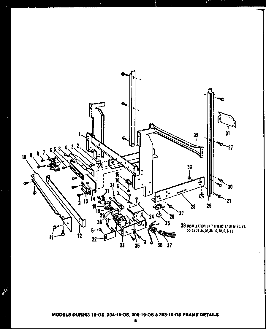 Caloric DCR225-1N-OS (dur203-19-os) (dur204-19-os) (dur205-19-os) (dur208-19-os) diagram
